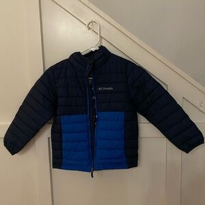 Columbia Kids' Dark Blue and Royal Blue Puffer Jacket 6/7 Boys